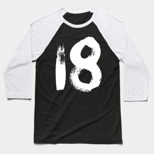 Number 18 Baseball T-Shirt